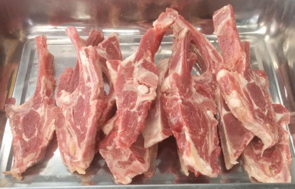 Rack and Shoulder of goat meat and lamb